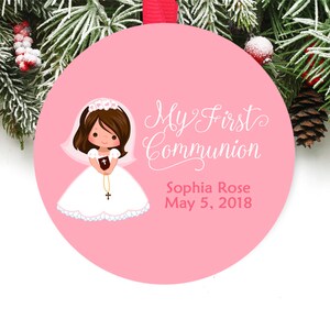 Holy Communion Christmas Ornament Personalized Holy Communion Gift Gift Box Included CHOOSE GIRL