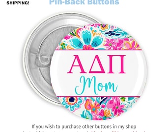 Alpha Delta Pi Pin-back Button ADPI Sorority Game Day Button - Etsy