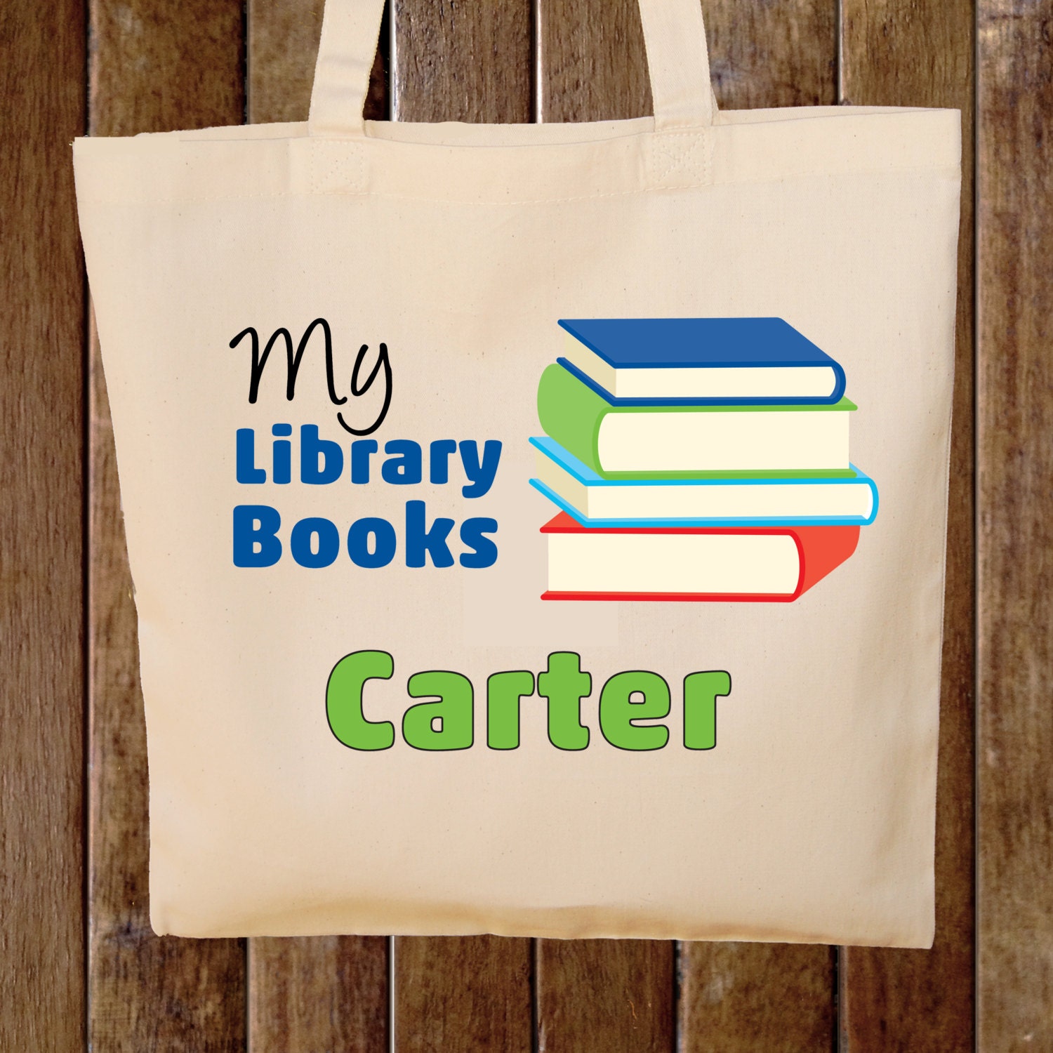 Library Books Tote Bag