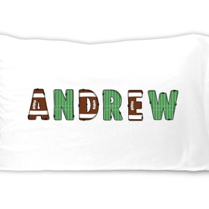 Personalized Pillow Case Football Pillowcase