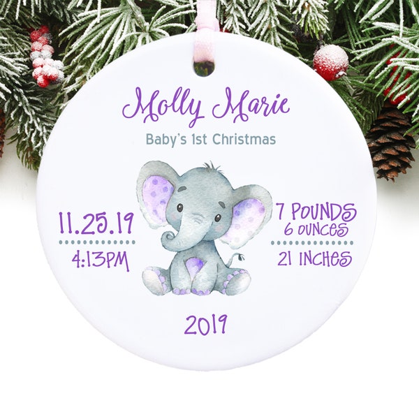 Personalized Christmas Ornament Personalized Baby's First Christmas Ornament GIFT BOX  Included