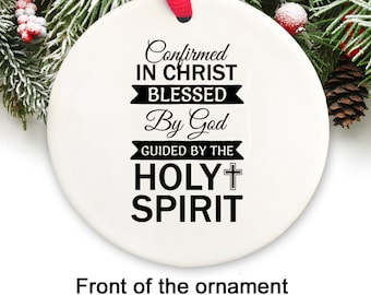 Confirmation Sponsor Gift  Confirmation Sponsor Ornament