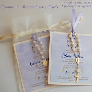 First Holy Communion Favors  First Communion Rosary Favors