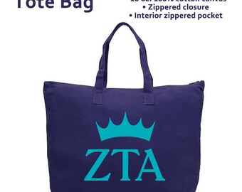 Zeta Tau Alpha Sorority Tote Bag Gift for ZTA Sorority