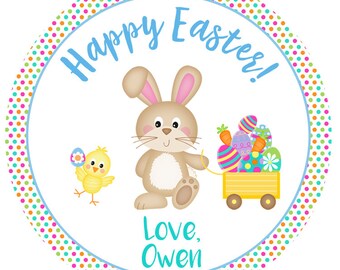 Easter Stickers Happy Easter Stickers Easter Tags
