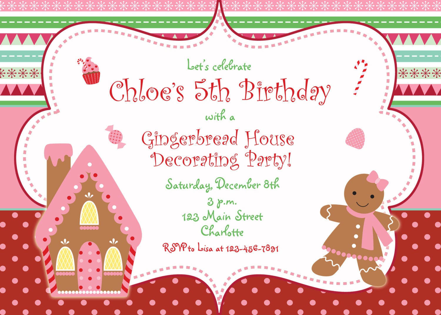 Home Crafted Christmas Part Invitations 10