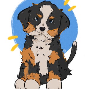 Custom pet portrait, personalised pet art, animal art, pet lover gift, pet illustration, dog portrait, digital download, wall art