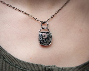 Petite fossil pendant | sterling silver and fossil necklace