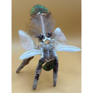 Feathered Bone Art Sculpture