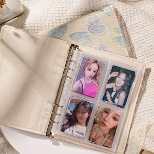 Butterfly K-Pop Photocard Album – 20 Pages Holds 160 Cards | Trading Card Storage, Collectible Card Holder