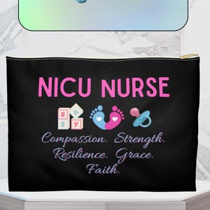 NICU Krankenschwester Zubehör Beutel, Geschenk für Krankenschwestern, Krankenschwester Essentials Tasche, Krankenpflege Studenten Beutel, Krankenschwester Tote, Neugeborenen-Krankenschwester, Pflegeschule