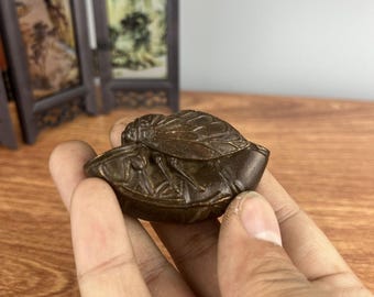 ヴィンテージブロンズ彫刻の蝉像 - ホームデコレーション - Etsy 日本