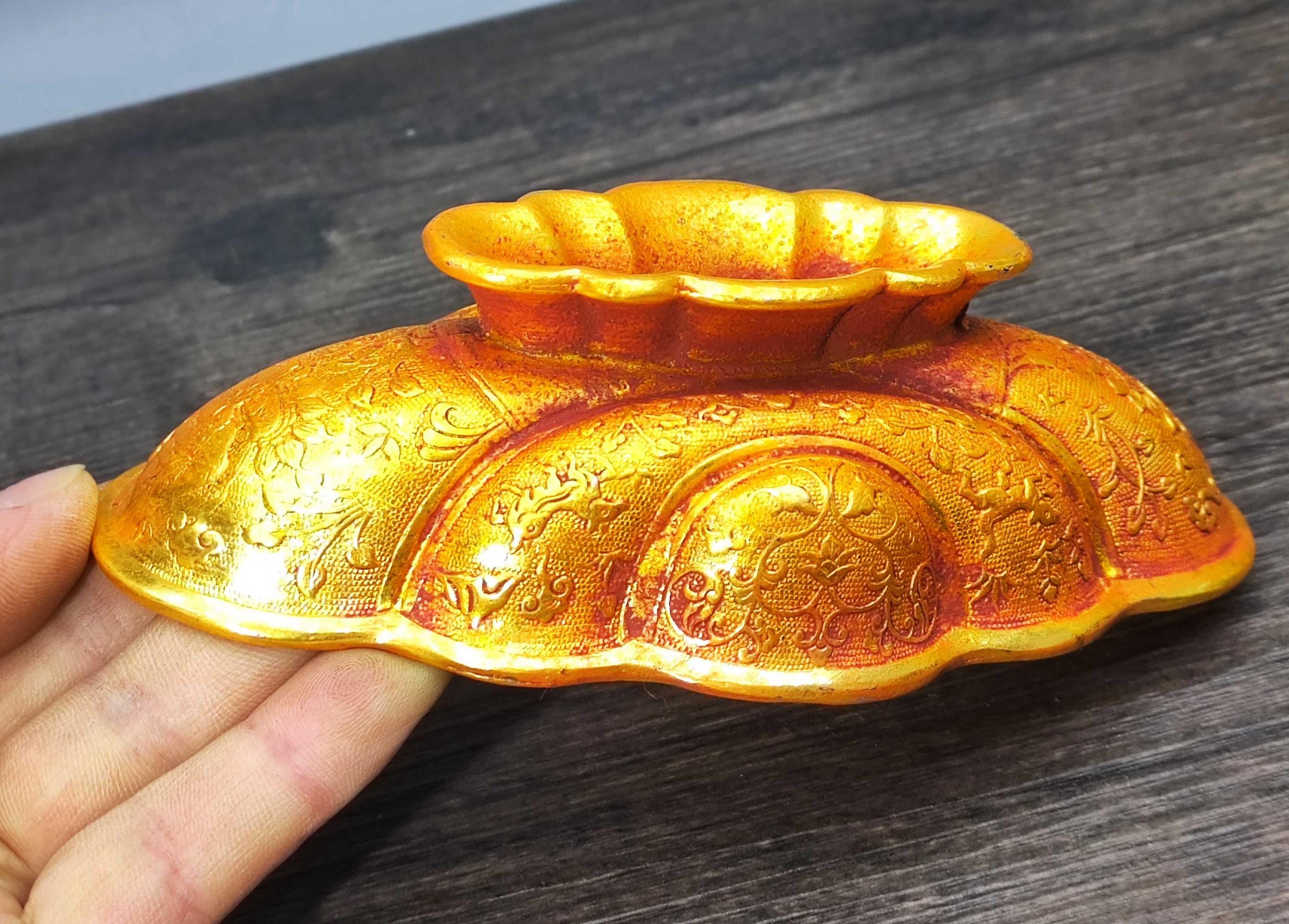 ヴィンテージ真鍮彫刻プレート、風水像 - Etsy 日本