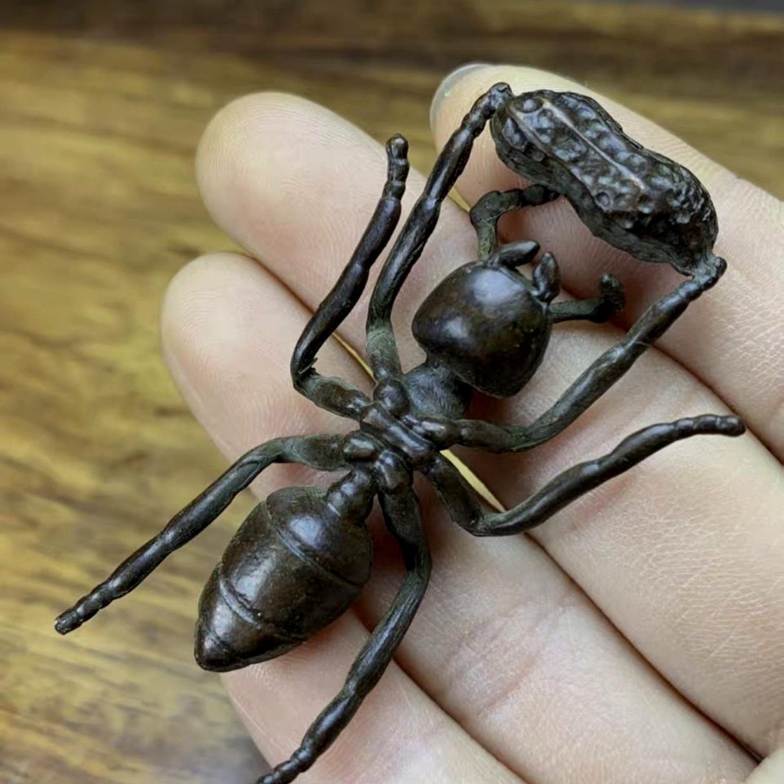 Vintage Bronze Carved Ant Tea Pet Statue, Home Decortion - Etsy