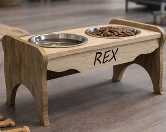 File porta ciotola per animali domestici CNC dxf svg crv crv3d ai pdf eps per router CNC tagliato al laser