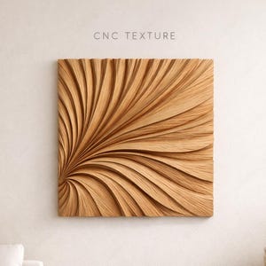 Pannello file CNC con texture fluida e organica effetto legno – motivo a bassorilievo per intaglio del legno, design di superfici decorative e pannello murale STL