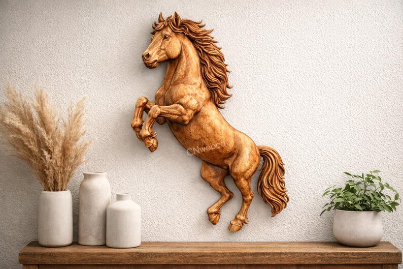 Horse CNC 3d STL File Majestic Stallion Bas Relief For CNC Router horse-cnc-3d-stl-file-majestic-stallion-bas-relief-for-cnc-router