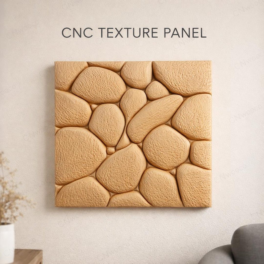 CNC STL Texture Panel Wood Relief Wall Art, Decorative Carving Pattern ...