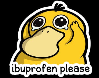 Headache Psyduck Sticker