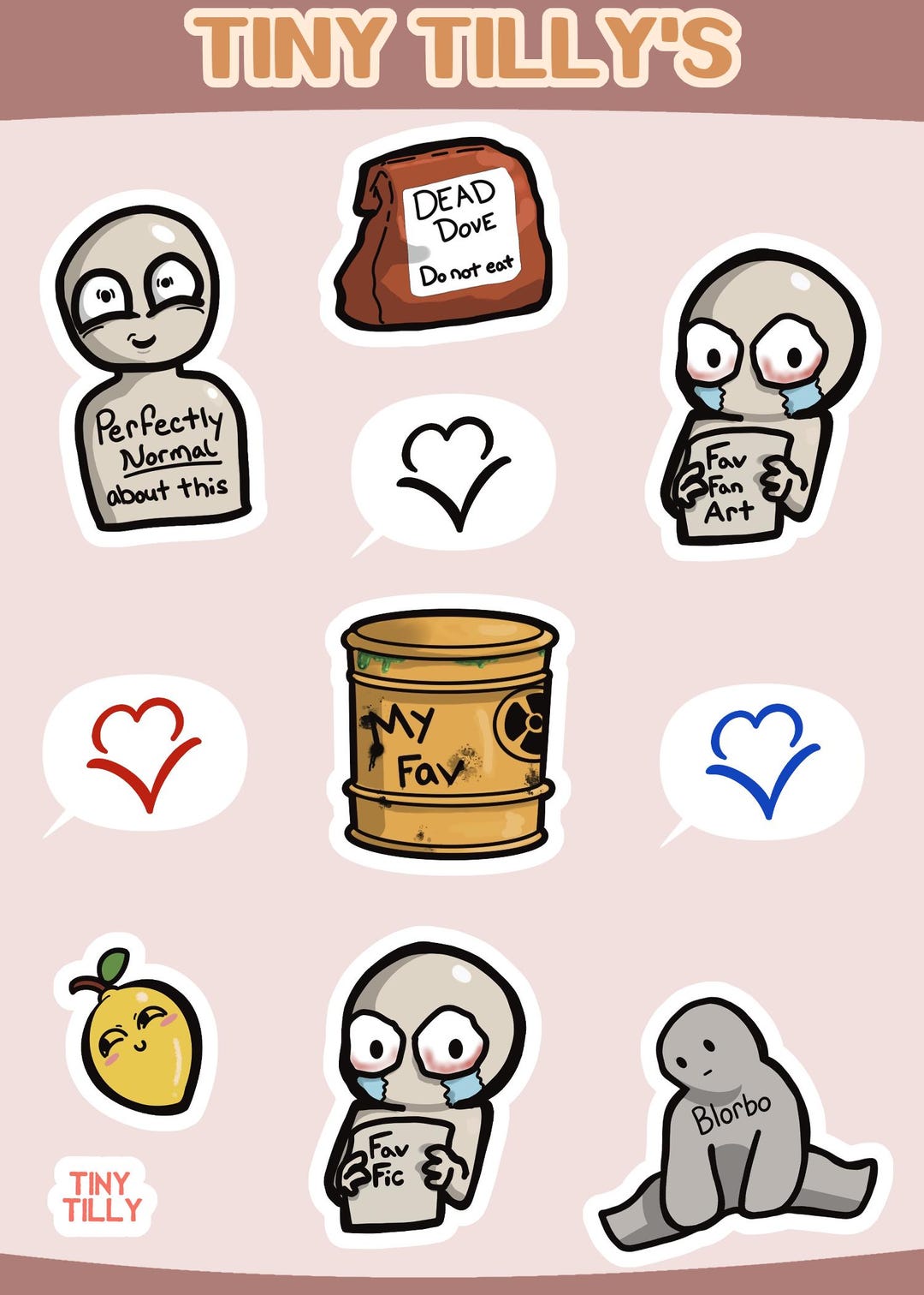 Fanfic Stickers Fanfic Sticker Sheet for Fans of Fandom Creations - Etsy