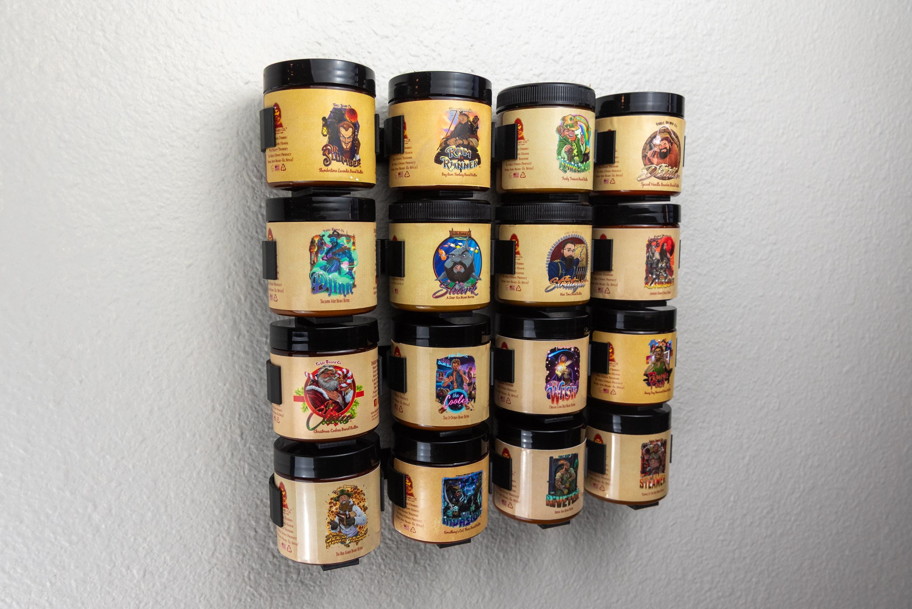 Beard Butter Display Storage Rack | Holds 59-62 Mm Diameter Tubs | 3D ...