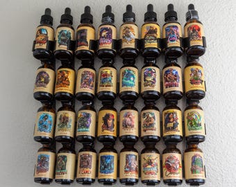 1oz 33mm Diameter Bottle Beard Oil Display Storage Rack | 3D Printed Men’s Grooming Organizer | Beard Care Gift