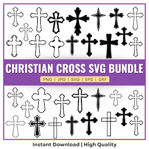 Cross SVG, Christian Cross SVG, Catholic Svg, Cross silhouette, Cross Cricut, Cross cut file, Crosses svg Christian Cross Clip Art Cross svg