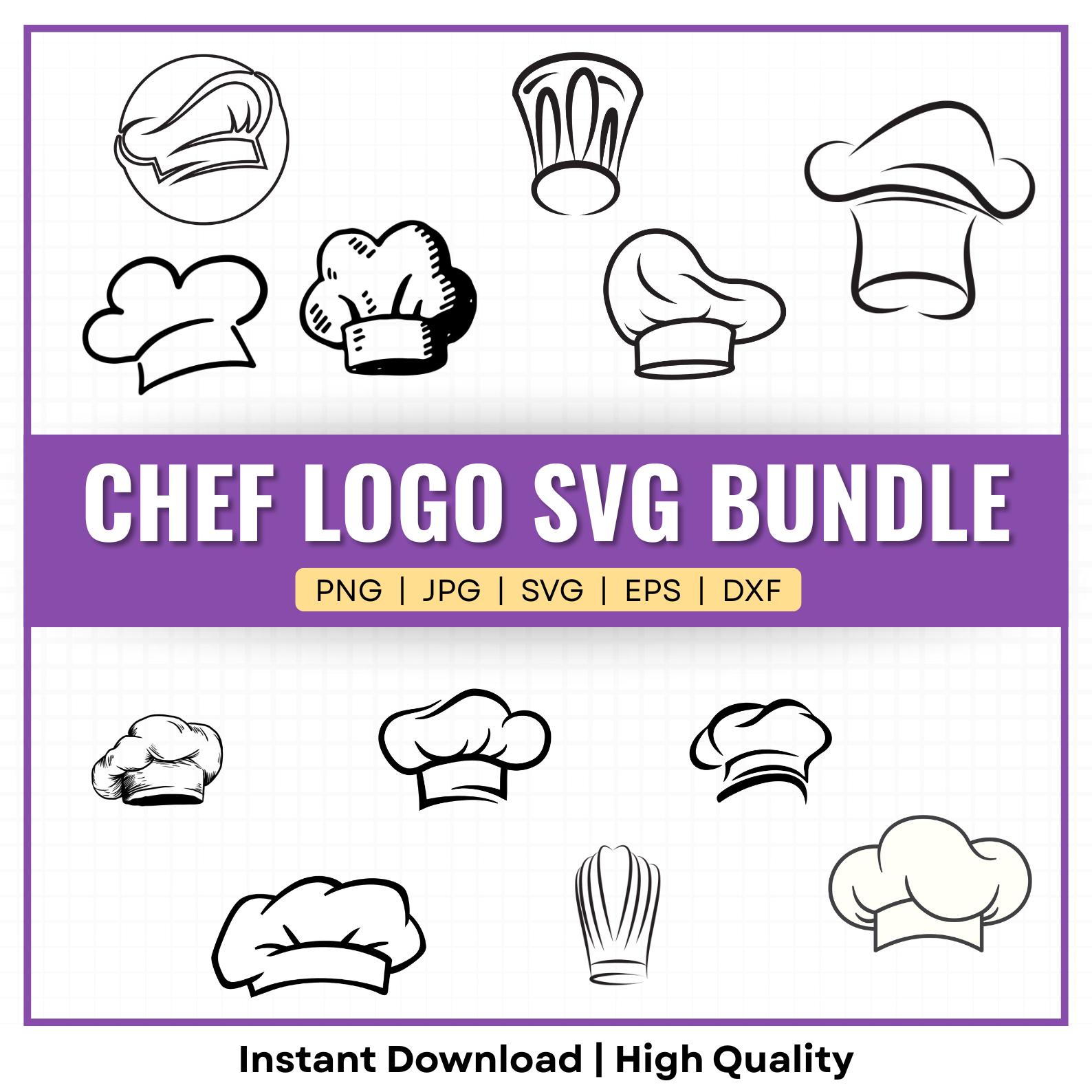 Chef SVG Bundle: Baking & Cooking Clipart (Digital Download)
