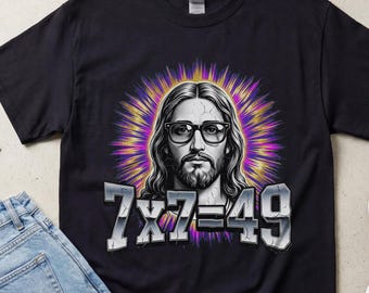 hm, Offensive Deranged T-Shirt, Y2K Graphic Tee, Viral Math Meme T-Shirt, 7x7=49 T-Shirt, 7x7 meme, Funny Sarcastic Math T-Shirt