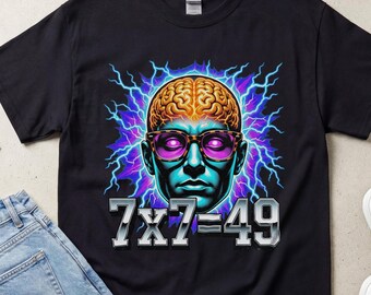 Minimalist Aesthetic T-Shirt, Comfort Colors, tiktok meme shirt, Trendy Quote T-Shirt, Vintage Tee with Deranged Humor, 7x7, 7x7 meme