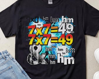 Gen Z, 7x7=49 T-Shirt, Comfort Colors, 7x7 meme, Inappropriate Embarrassing T-Shirt, Minimalist Aesthetic T-Shirt, tiktok meme shirt