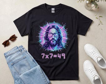 Gen Z, Funny Sarcastic Math T-Shirt, Funny Gen Z Meme T-Shirt, 7x7, Offensive Deranged T-Shirt, 7x7=49 T-Shirt, Y2K Graphic Tee, 7x7 meme