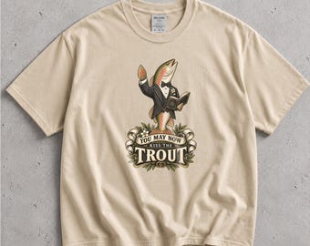 You May Now Kiss the Trout Shirt, Funny Fish Wedding Tee, Officiant Pun Gift, Marriage Ceremony Humor, Trout Lover Apparel