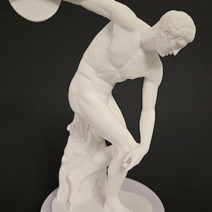 Discobolus Statue Replica, Small Table Statue, Ancient Art Sculpture, Greek Art, Lightweight Statuette, Classy Gift, Home, Office, Gym Decor