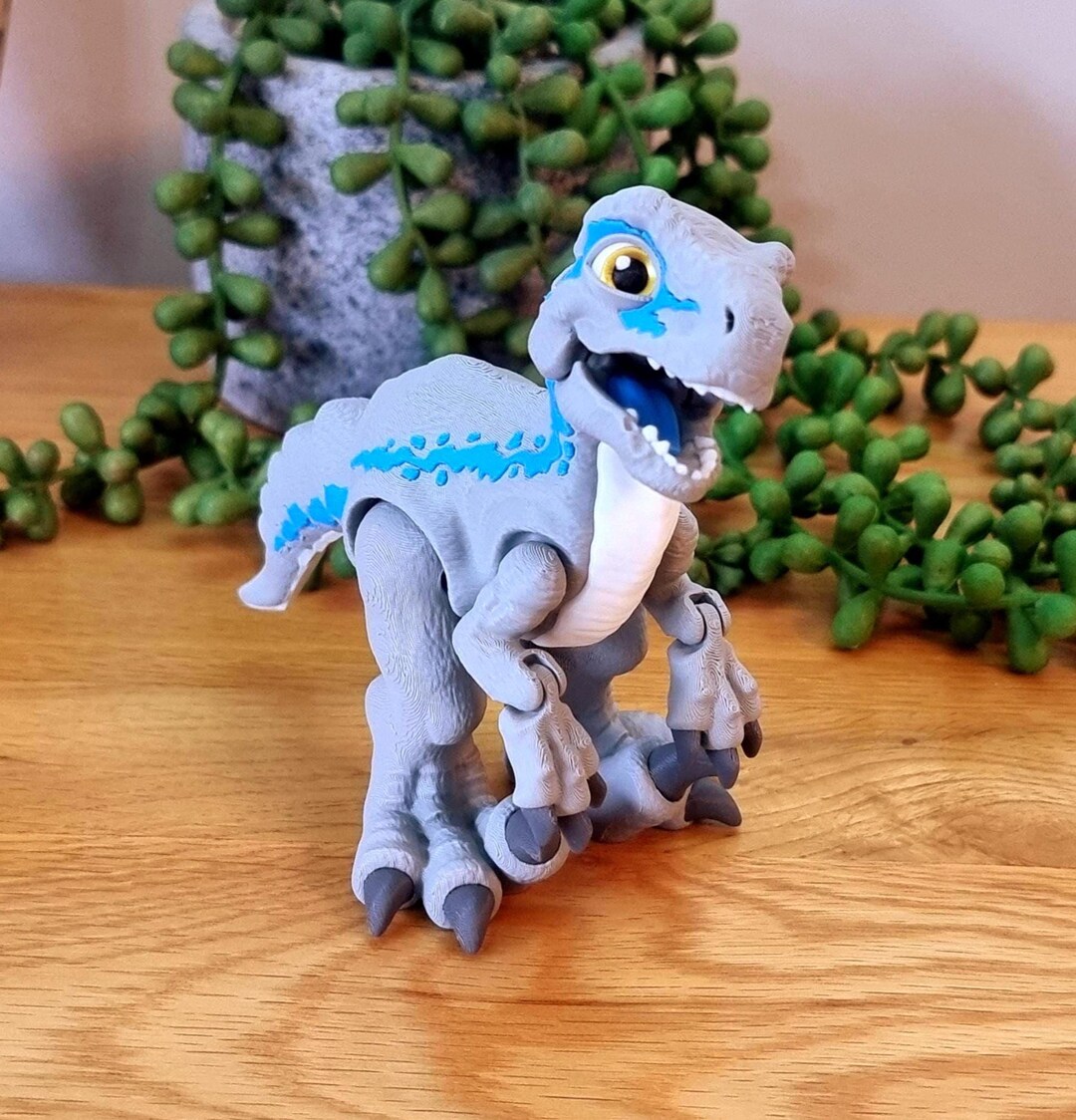 Figurine Dinosaure Vélociraptor Articulé – 15 Cm, PVC, Cadeau Éducatif