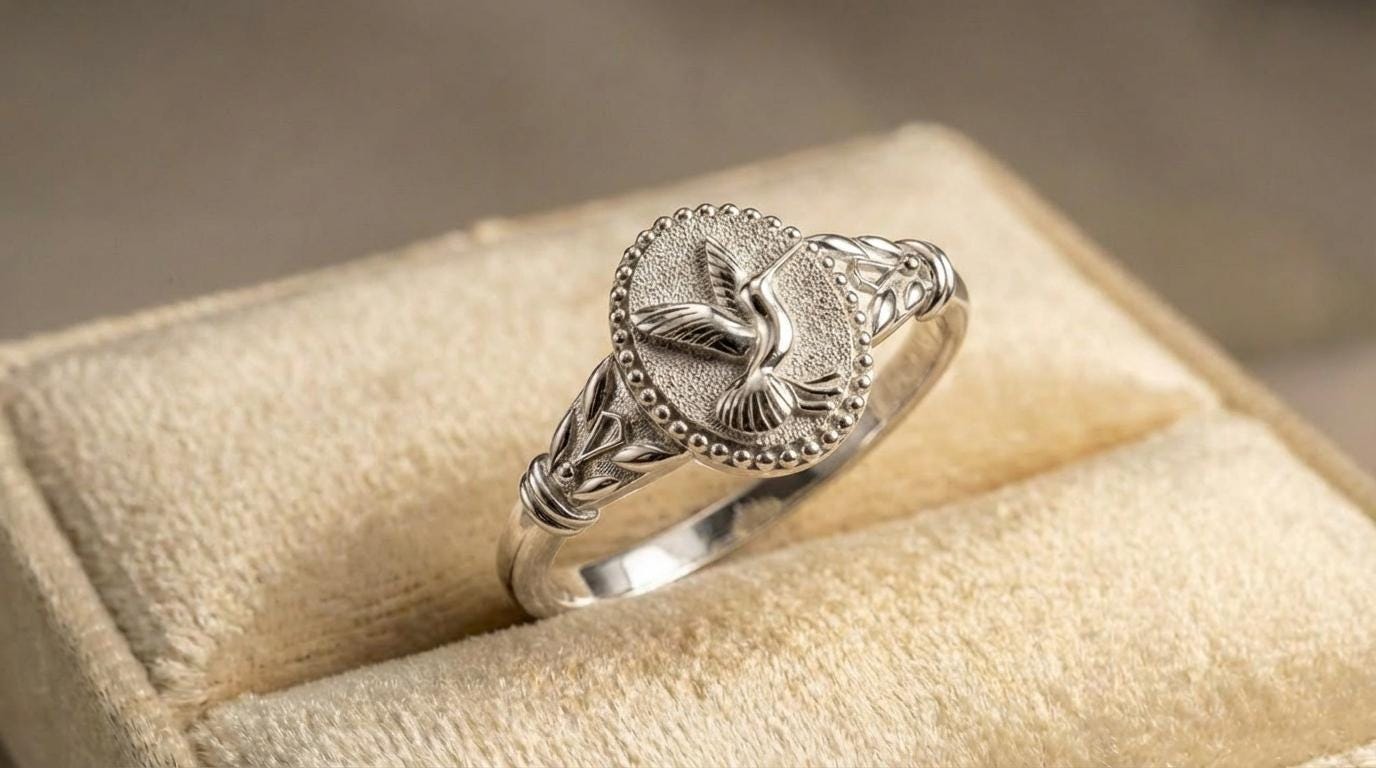 Vintage Bird Ring - Etsy