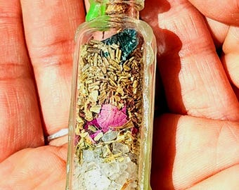 Money Spell Jar – Prosperity & Abundance Charm | Manifestation Bottle of Success and Wealth