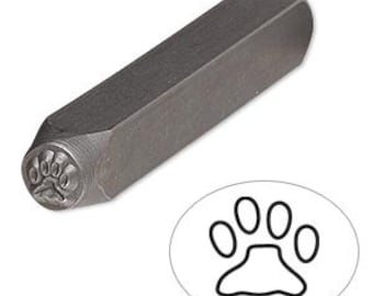 Steel Stamp Punch for Beading & Jewelry Making (Dog Paw Print)