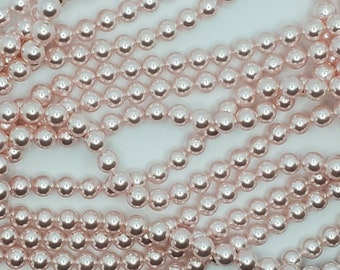 6mm Round Swarovski Crystal Rosaline (Pink) Pearls (5810) Package of 50