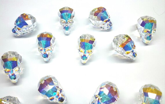 swarovski skull bead