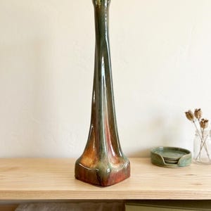 Sculptural Hand-Painted Glass Bottle/Vase - The Colors of the Wind