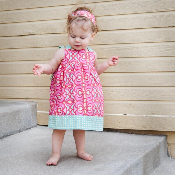 Candy Land Reverse Knot Dress - 9 mths to 5