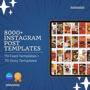 8000+ Canva Templates Bundle | Social Media Templates | Instagram Template | Canva Templates Bundle | Facebook Posts and Stories | Marketing