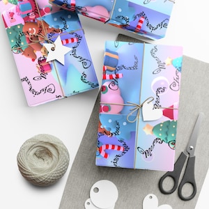 Whimsical Gift Wrap Papers for Every Occasion, Holiday Gift Wrap, Birthday Wrap, Creative Wrapping Paper, Festive Packaging