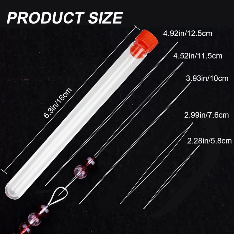 Collapsible Bead Threader,stainless Steel Beading Needles,5 Sizes Big ...