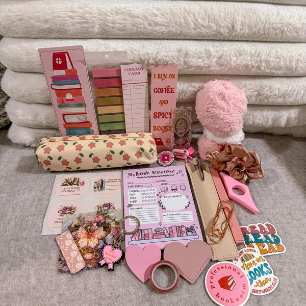 Mystery Bookish Bundle - Everything But The Book | Gift for Readers, Writers, and Stationary Lovers