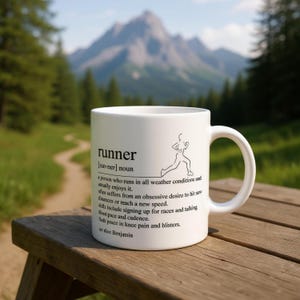 Runner Definition Mug, Gift for Runners, Funny Running Mug, Personalised Running Gift, Running Motivation Mug, Gift for Athletes