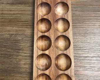 Wooden Egg Storage Tray | Farmhouse Rustic Kitchen Decor
