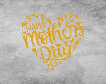 Happy Mother's Day SVG, Muttertag SVG, Mutter Herz SVG, Mutter SVG, Mama SVG, Muttertag Shirt SVG, Muttertag Cut-Datei, Cut-Dateien