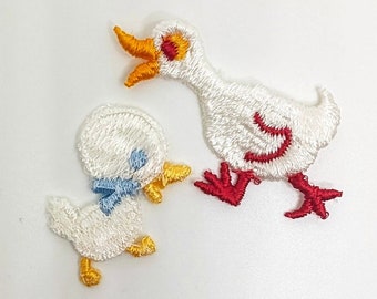 Embroidered Duck or Baby Duck Applique by Wrights - Sew On Patch